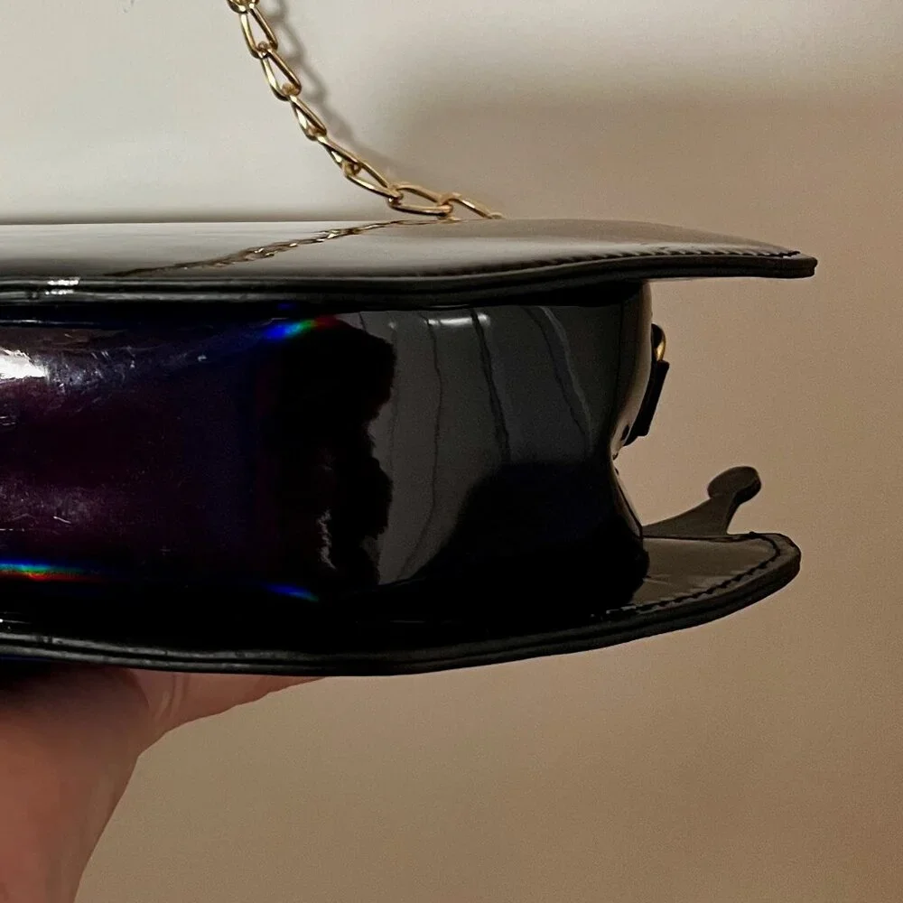 EVIL EYE WITH GOLD CROSSBODY CHAIN ATTACHED-NWOT - Picture 4 of 4